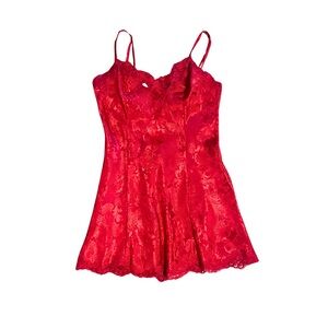 Gold label Victoria's Secret Scarlet Lace Slip dress